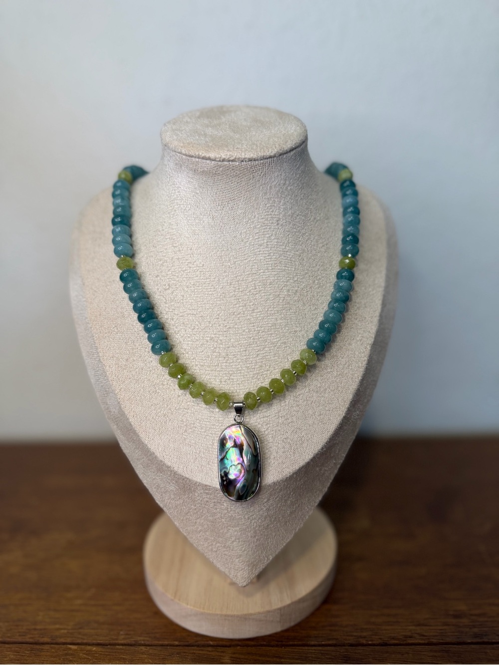 ARTISAN Handmade Abalone Breeze Beaded Necklace - Womens Jewelry